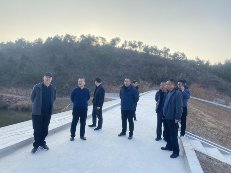 河南省水利廳對商城縣飲馬池水庫除險加固工程進行質(zhì)量考核